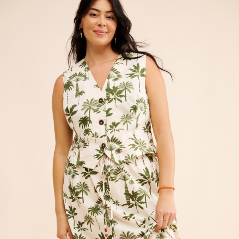 Amy Linen Blend Skirt