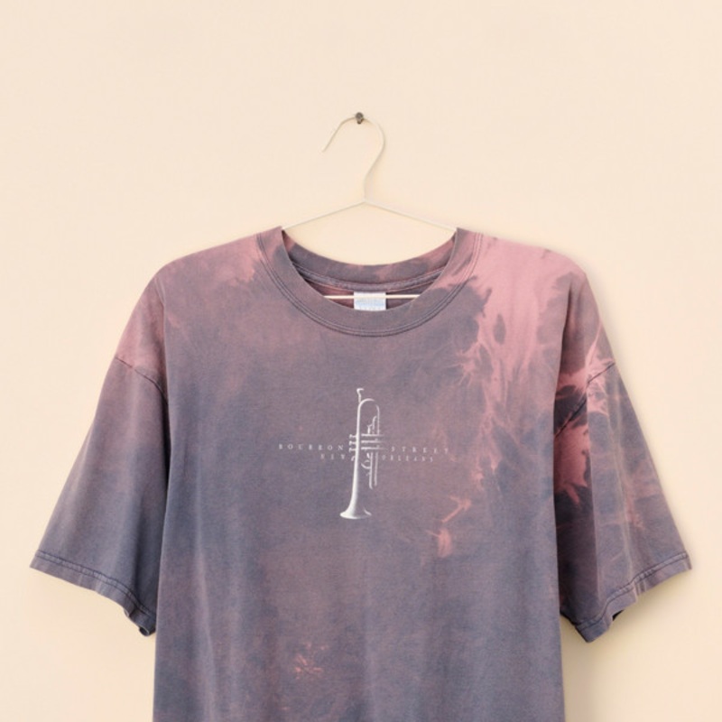 Vintage New Orleans Trumpet Tie Dye Tee