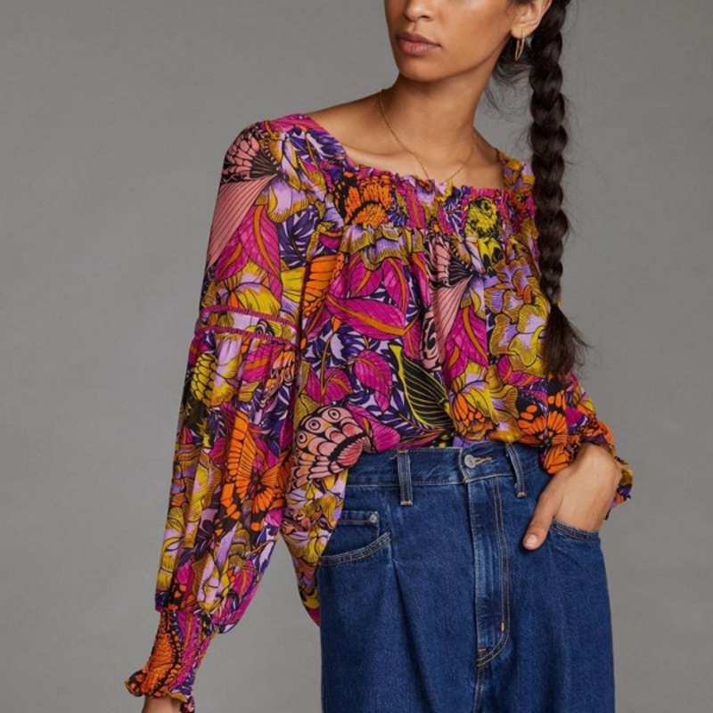 Garden Puff-Sleeved Blouse