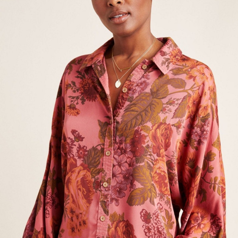 Halie Dolman-Sleeved Buttondown