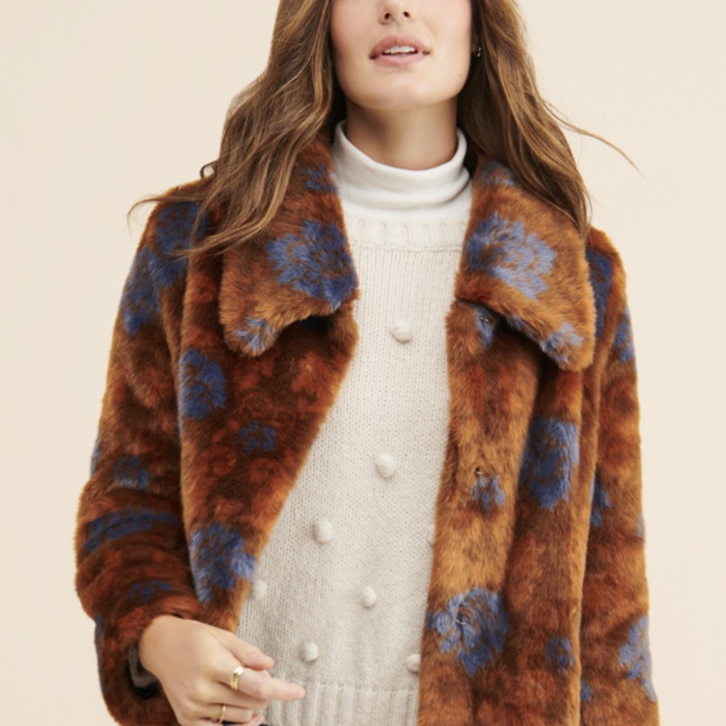 Nostalgia Faux Fur Coat