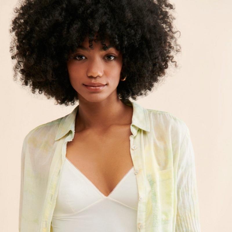 The Cate Classic Tie-Dyed Buttondown