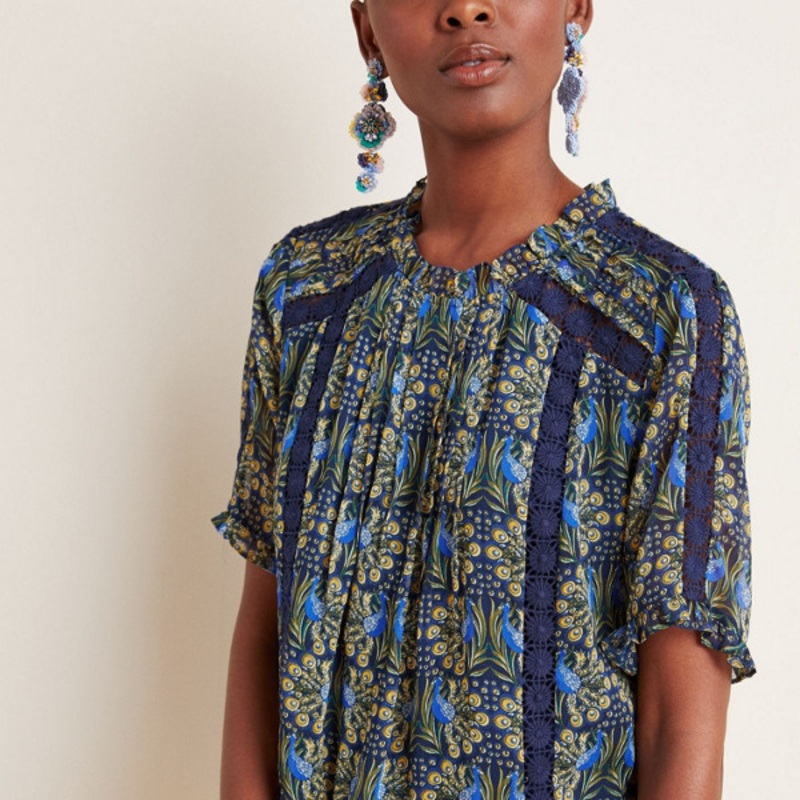 Tina Embroidered Lace Blouse