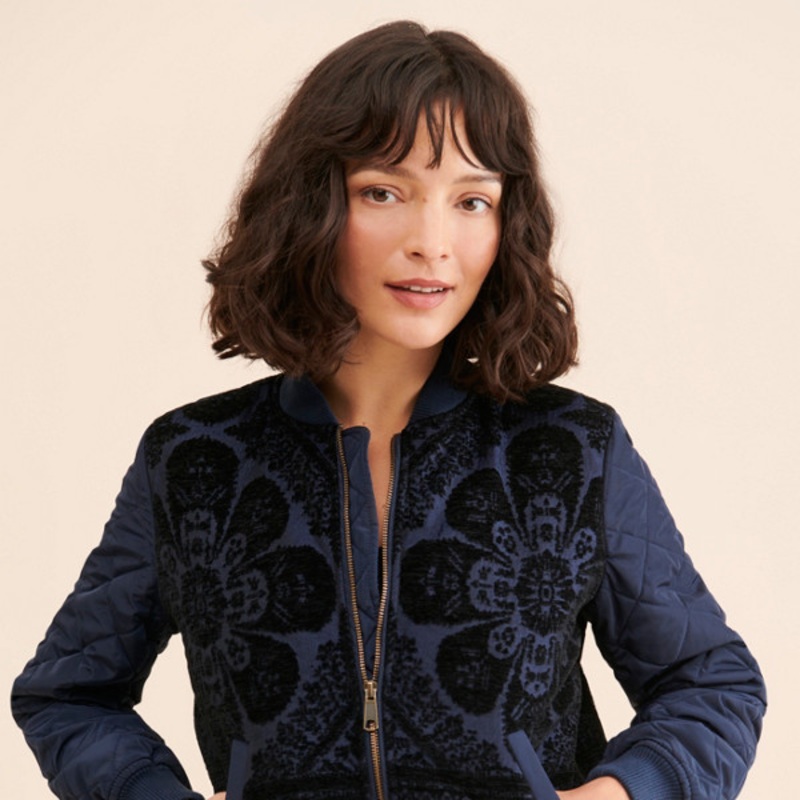 Clemence Quilted Bomber Jacket