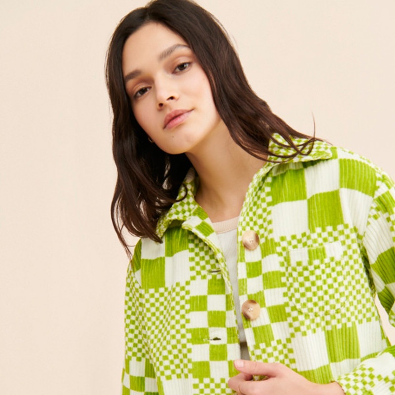 Jennie Cropped Corduroy Coat