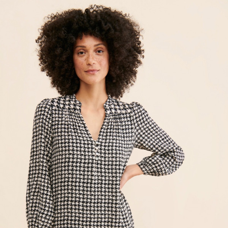 Sterling Houndstooth Tunic