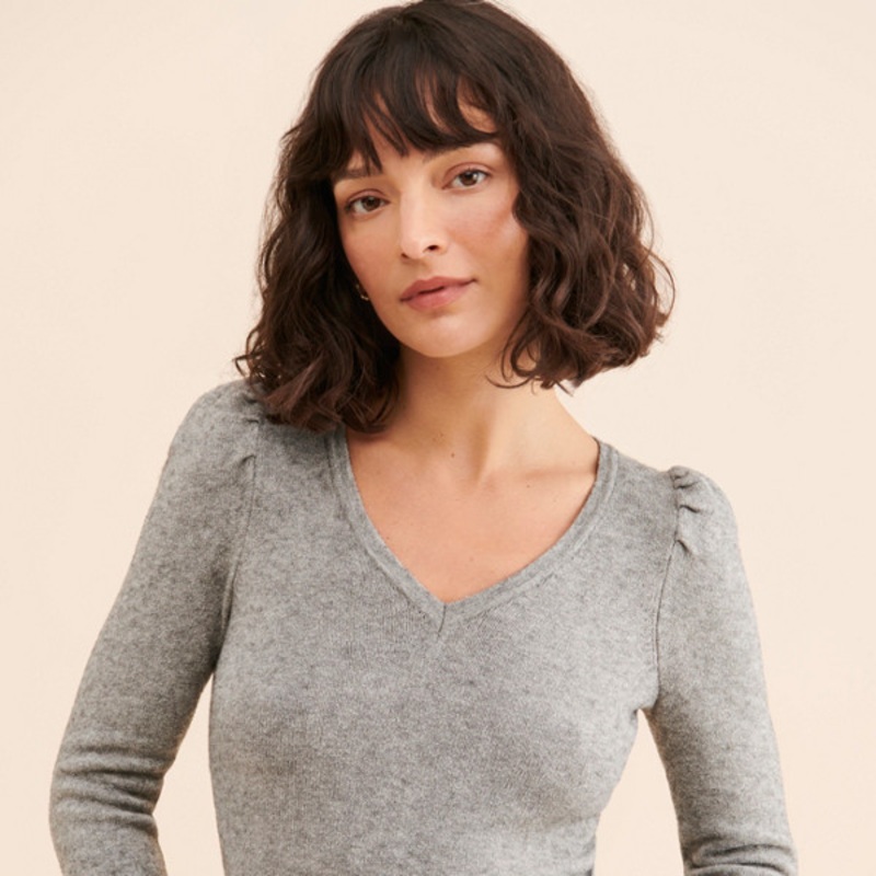 Cherie Puff-Sleeved Sweater