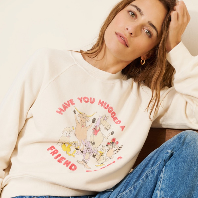 Hug A Friend Classic Crewneck Sweatshirt