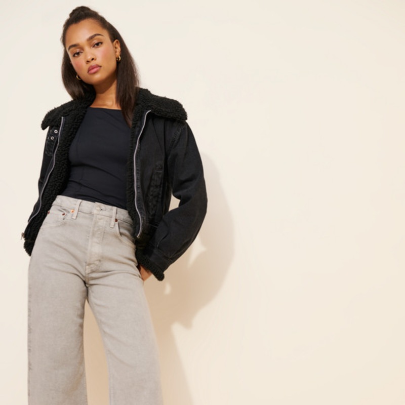 The High-Rise Wide-Leg Crop Jeans