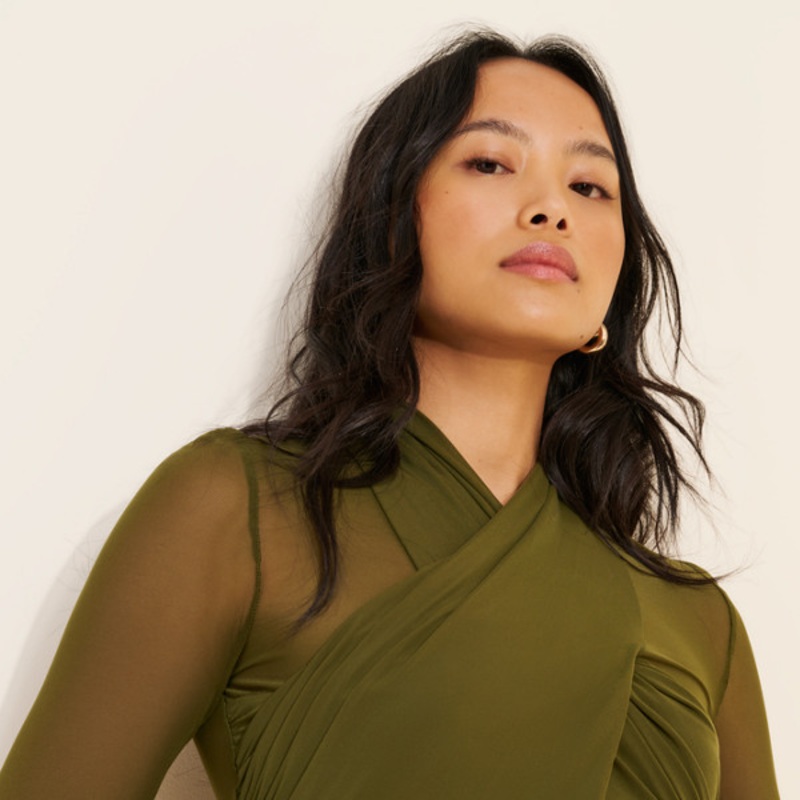 Aliyah Cropped Sheer Top