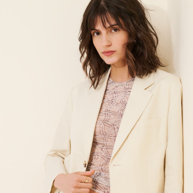 Unisex Classic Linen Blazer Jacket