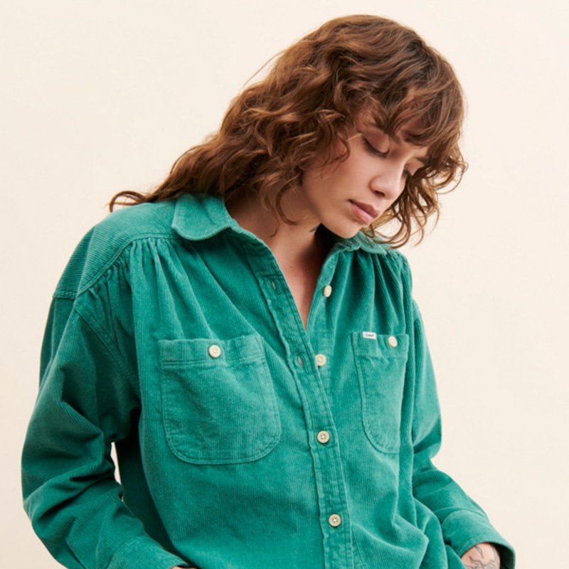 Femme Shirring Buttondown