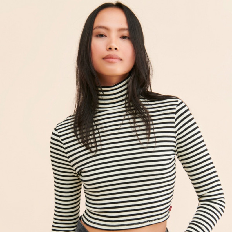 Oriel Striped Turtleneck