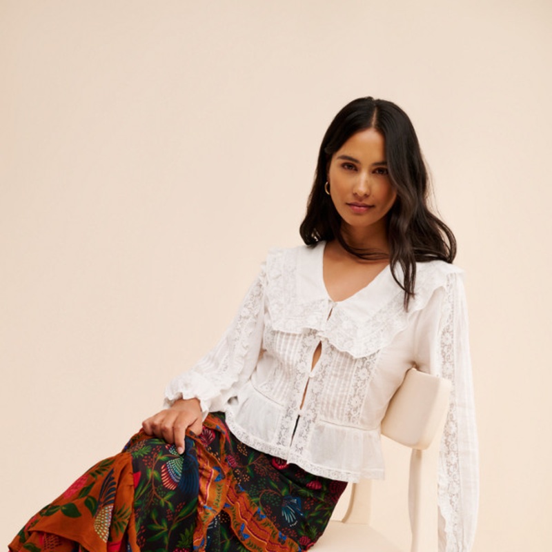 Tiered Gardenfly Maxi Skirt