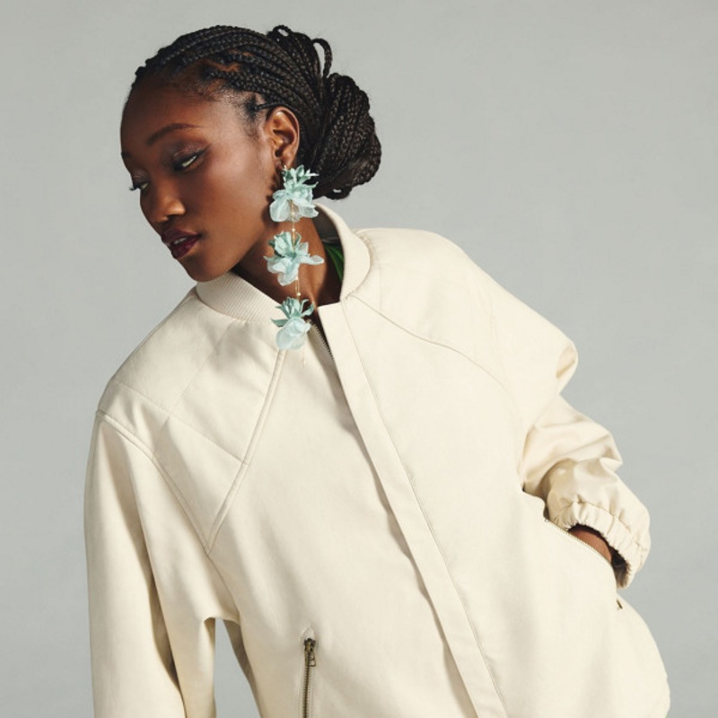 Vegan Leather Bomber Jacket