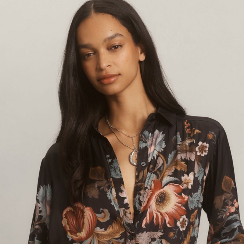 Brielle Relaxed Buttondown Blouse