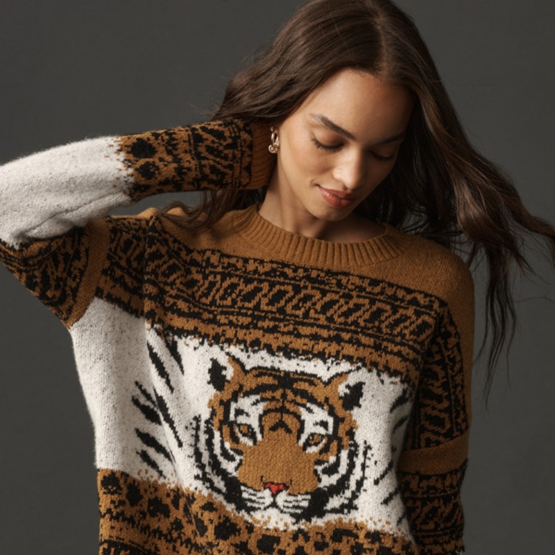Tiger Icon Wool Blend Sweater
