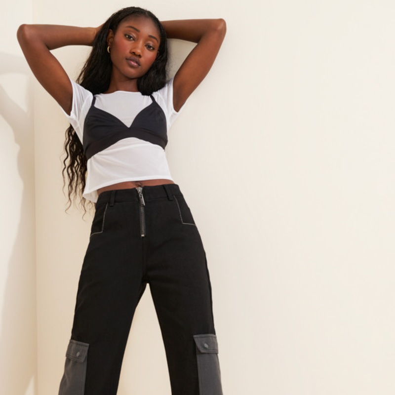 Zipper Parachute Pants