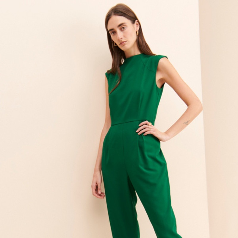 Open Back Sleeveless Jumpsuit