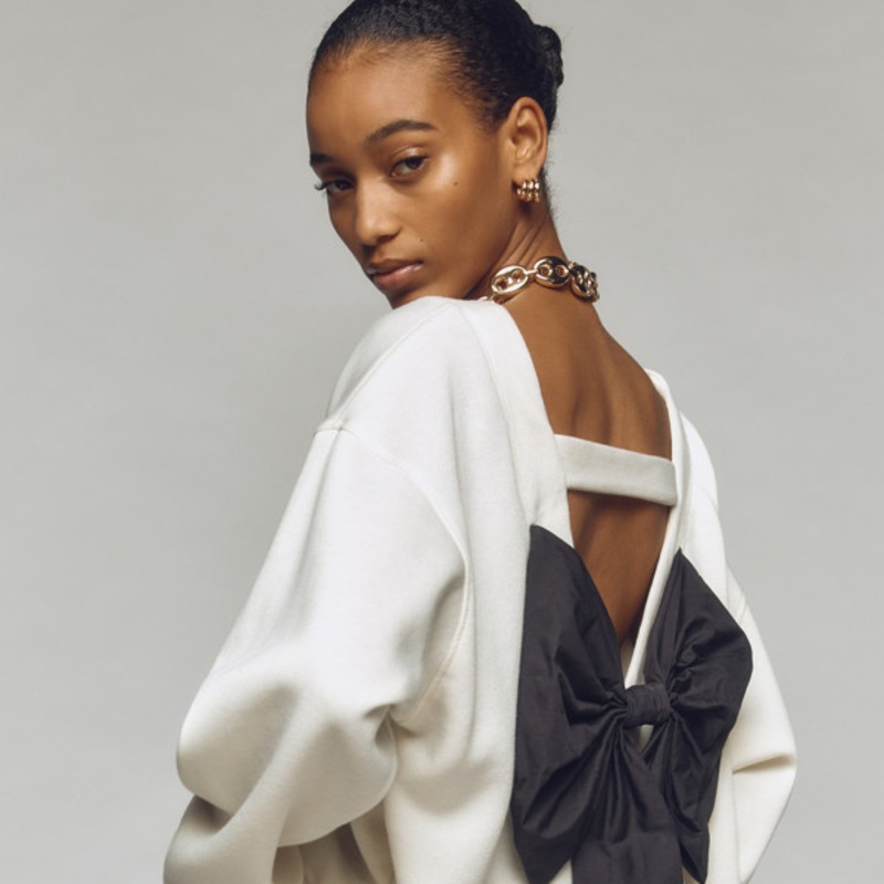 Bow-Back Sweatshirt