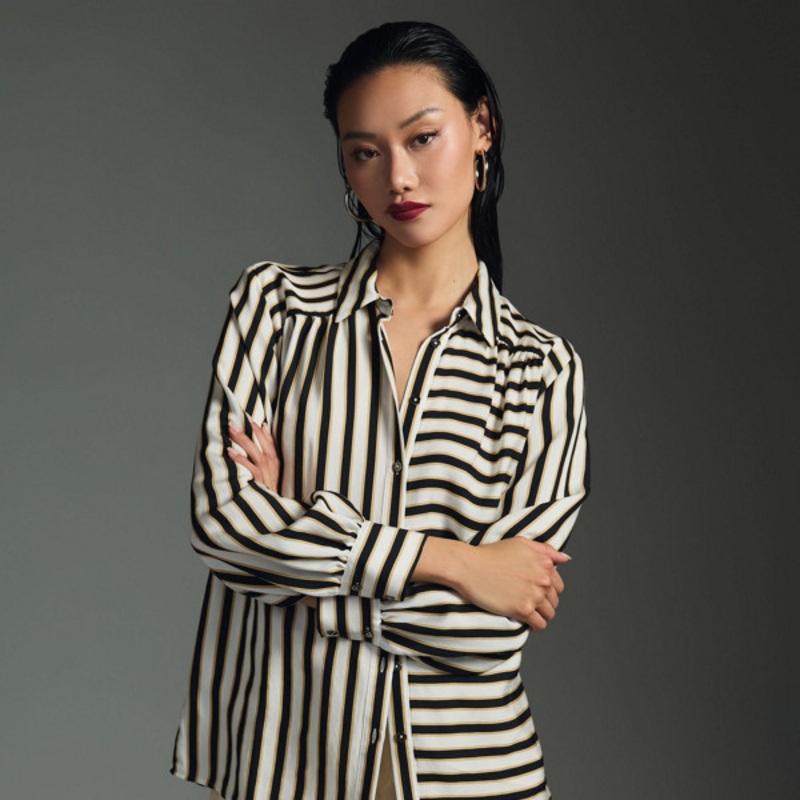 Silky Striped Buttondown