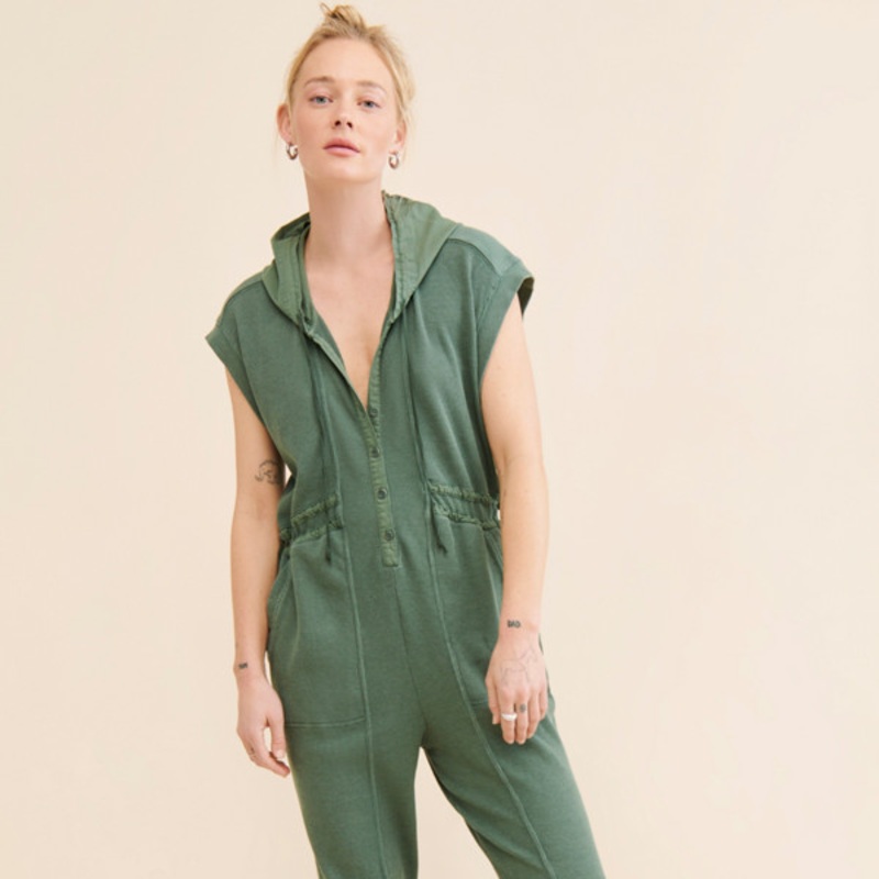 Vapor Waffle Knit Jumpsuit