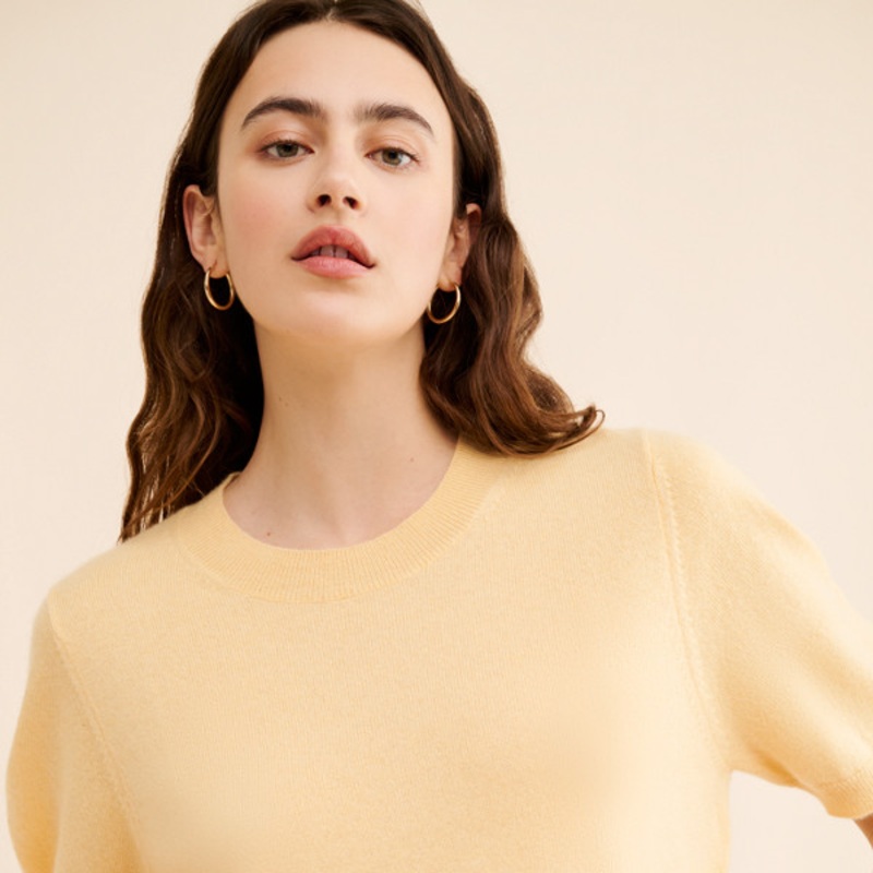 Cashmere Tee Pullover Sweater