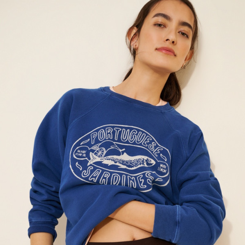 Cropped Portugese Sardines Crewneck Sweatshirt