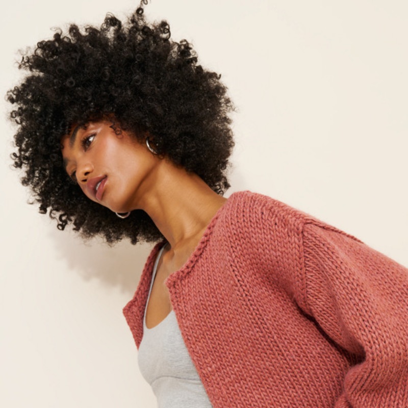 Chunky Knit Cardigan Sweater