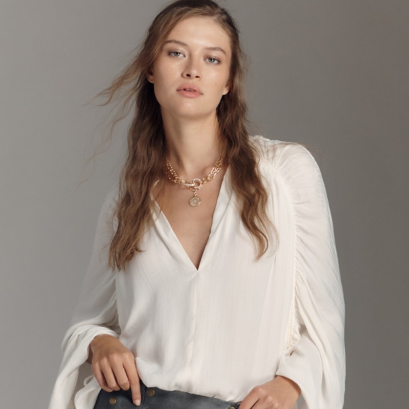 Vegan-Leather Studded Mini Skirt