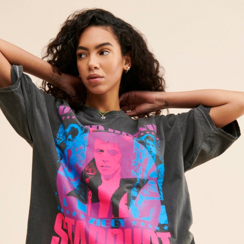 Ziggy Stardust Oversized Graphic Tee