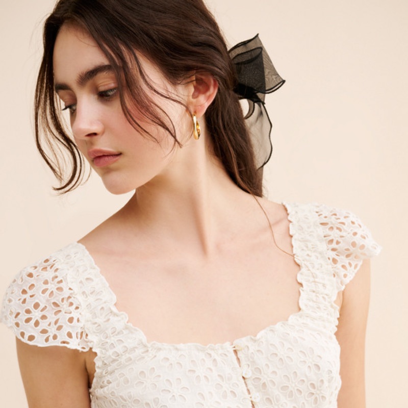 Alma Eyelet Top