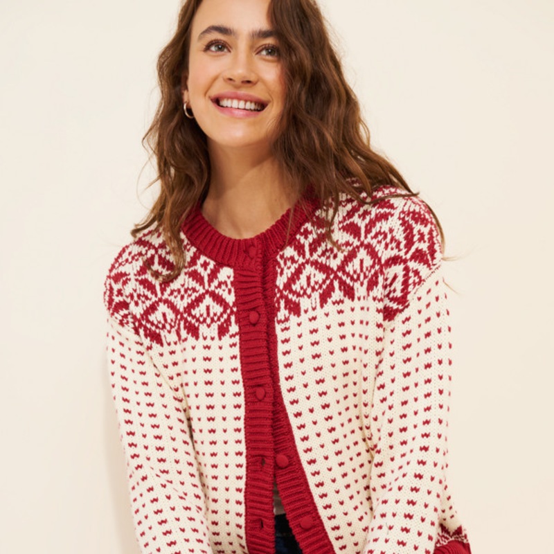 Fair Isle Cardigan Sweater