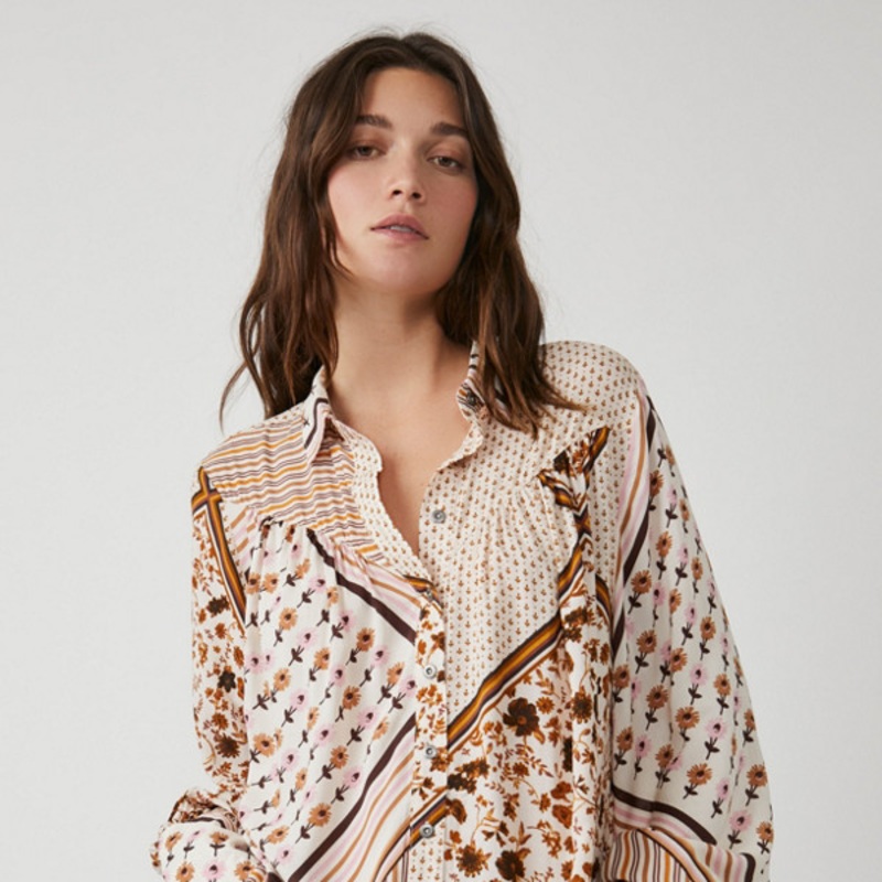 Hazel Printed Buttondown