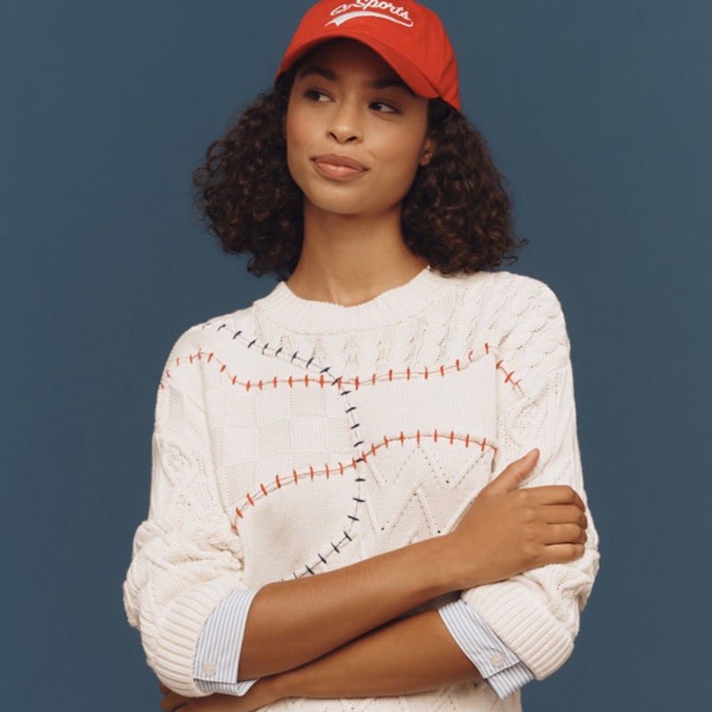 Twofer Cable Knit Pullover