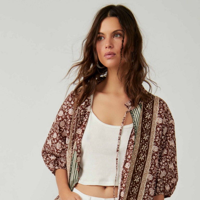 Border Batik Buttondown