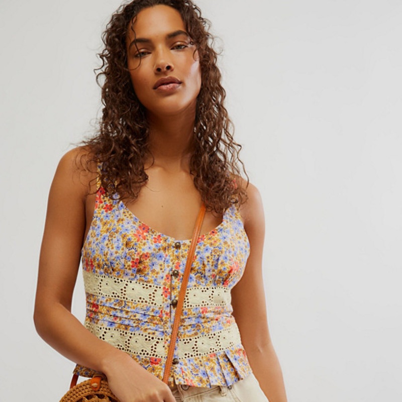 Kiana Lace Printed Tank