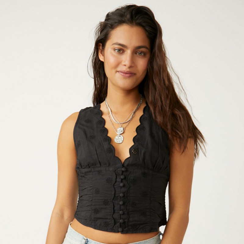 Nolan Scalloped Tank