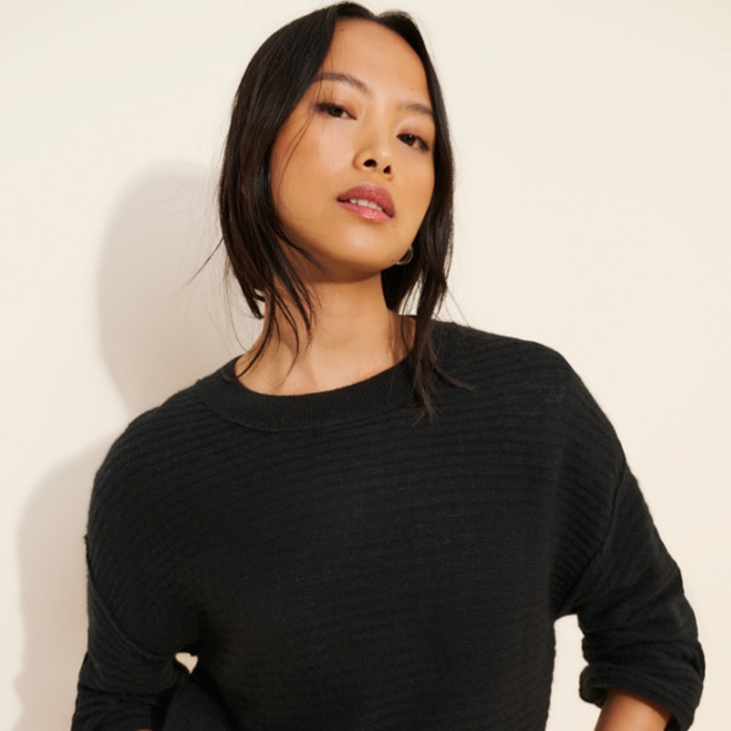 Ribbed Cashmere Pullover