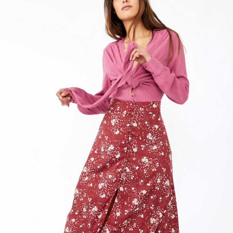 Button Down Sammy Maxi Skirt