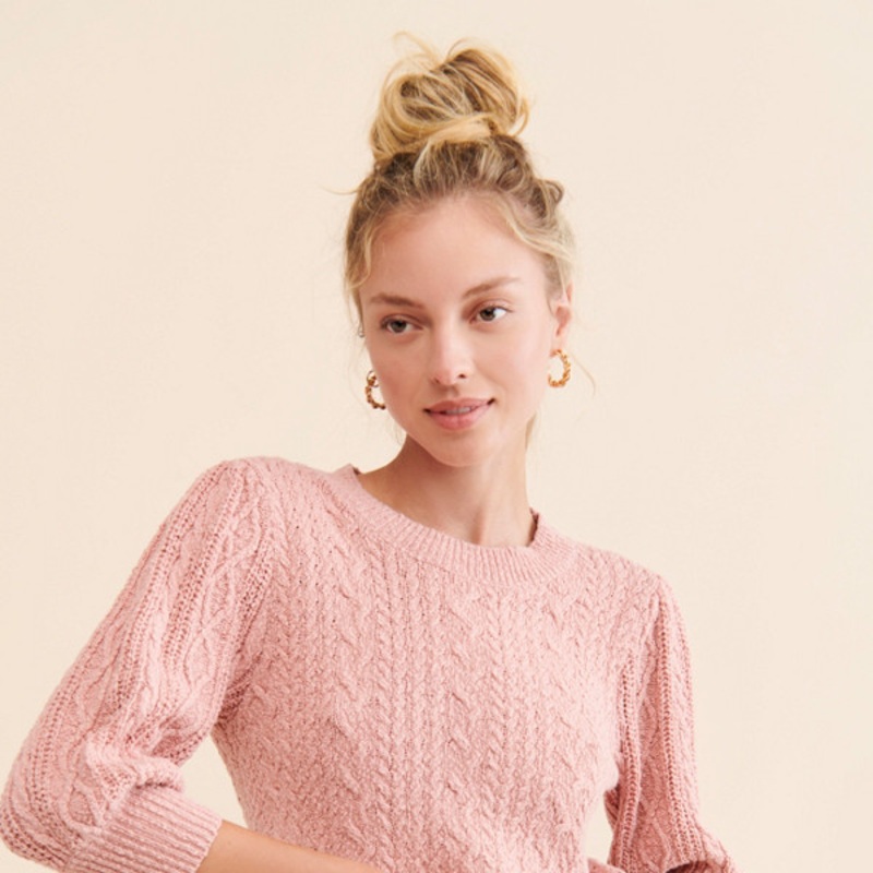 Villa Cable Pullover Sweater