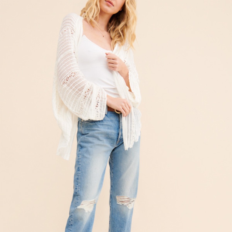 Willow Lace Trim Short Duster