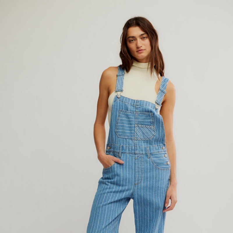 Ziggy Striped Overalls