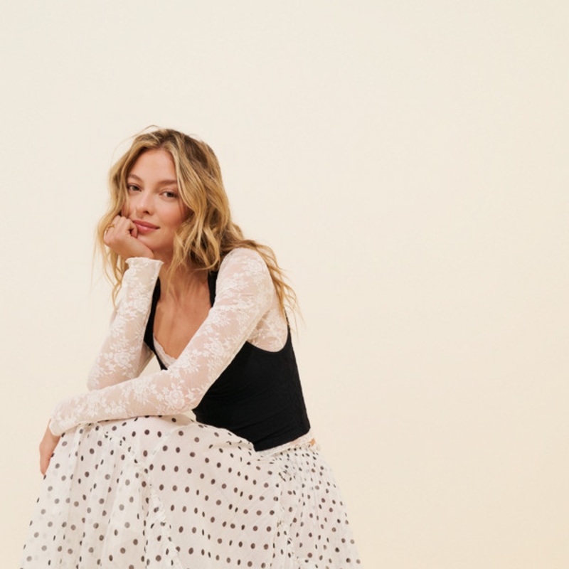 Ember Printed Midi Skirt