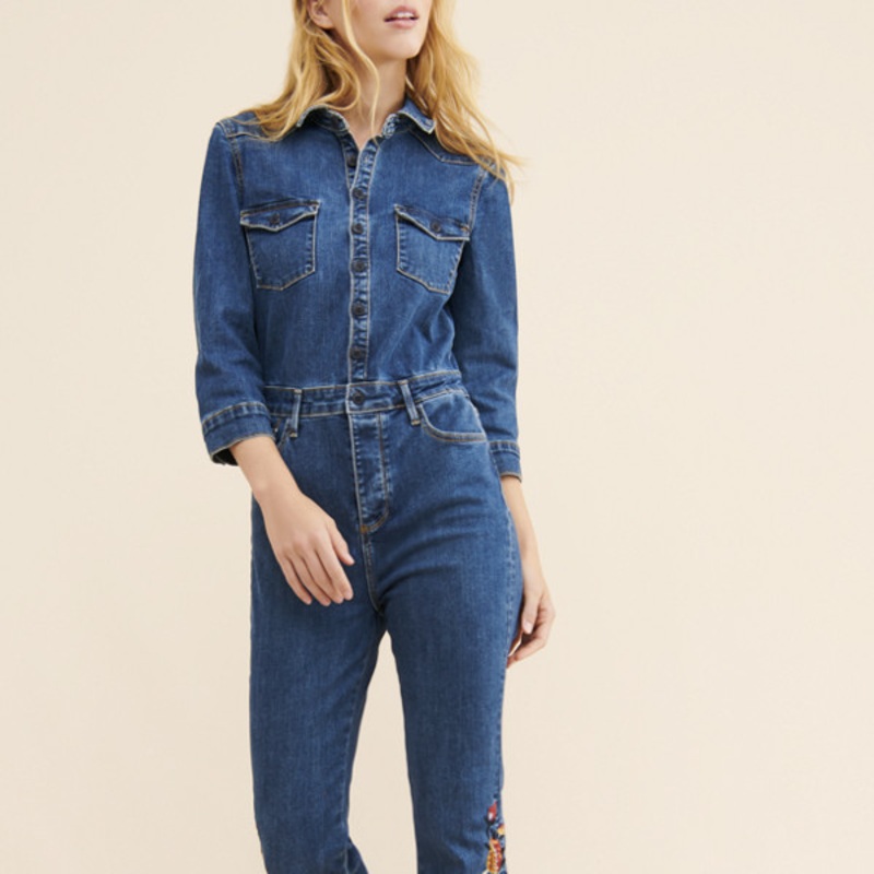 Farrah Embroidered Jumpsuit