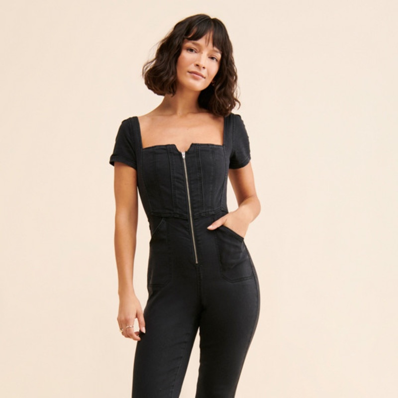 Selena Slim-Leg Jumpsuit