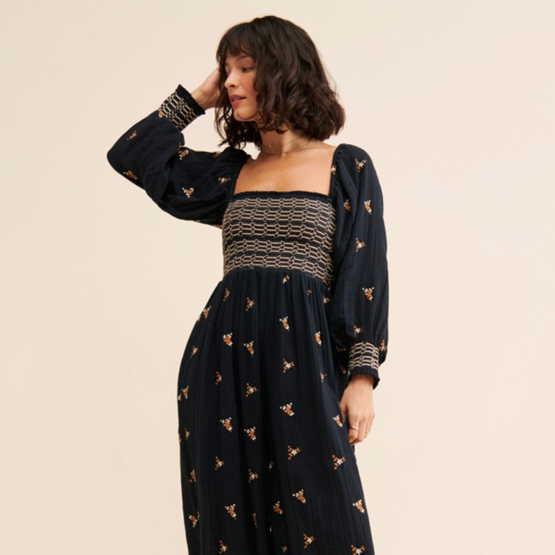 Dahlia Embroidered Jumpsuit