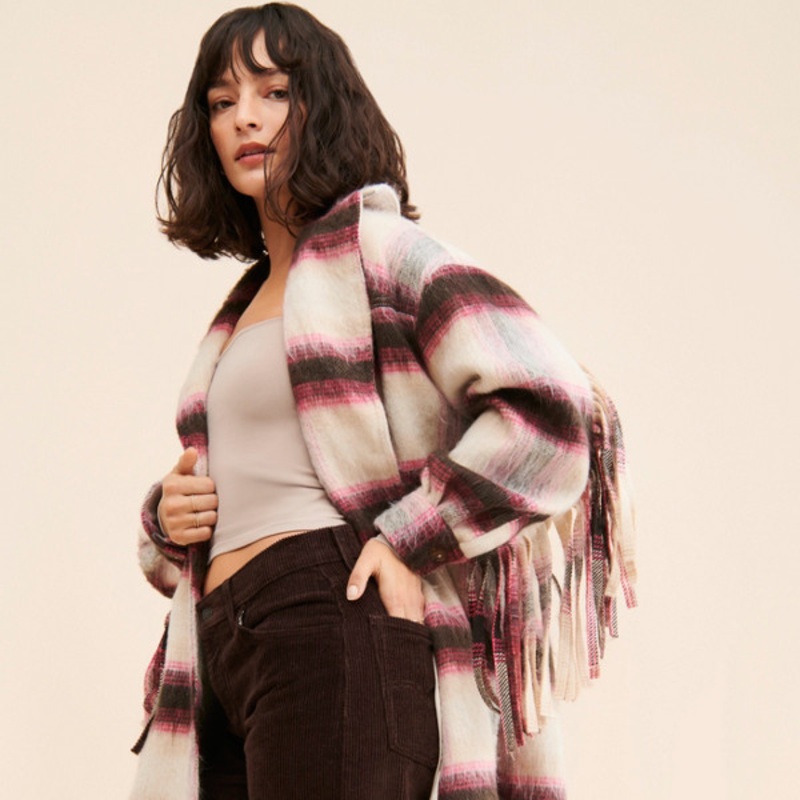 Pressley Fringe Coat