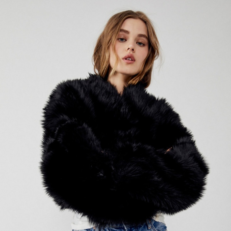 All Night Faux Fur Oversized Jacket
