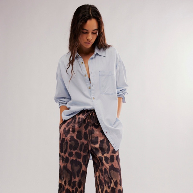 All Out Satin Leopard Pants